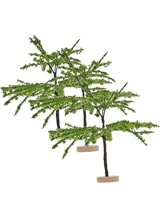 Miniature Artificial Trees For Model Train Scenery And Crafts Green - Image 1