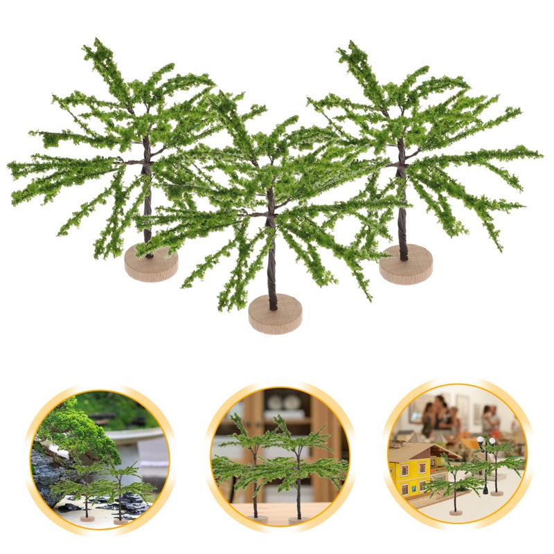 Miniature Artificial Trees For Model Train Scenery And Crafts Green - Image 3