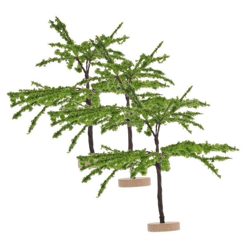 Miniature Artificial Trees For Model Train Scenery And Crafts Green - Image 2
