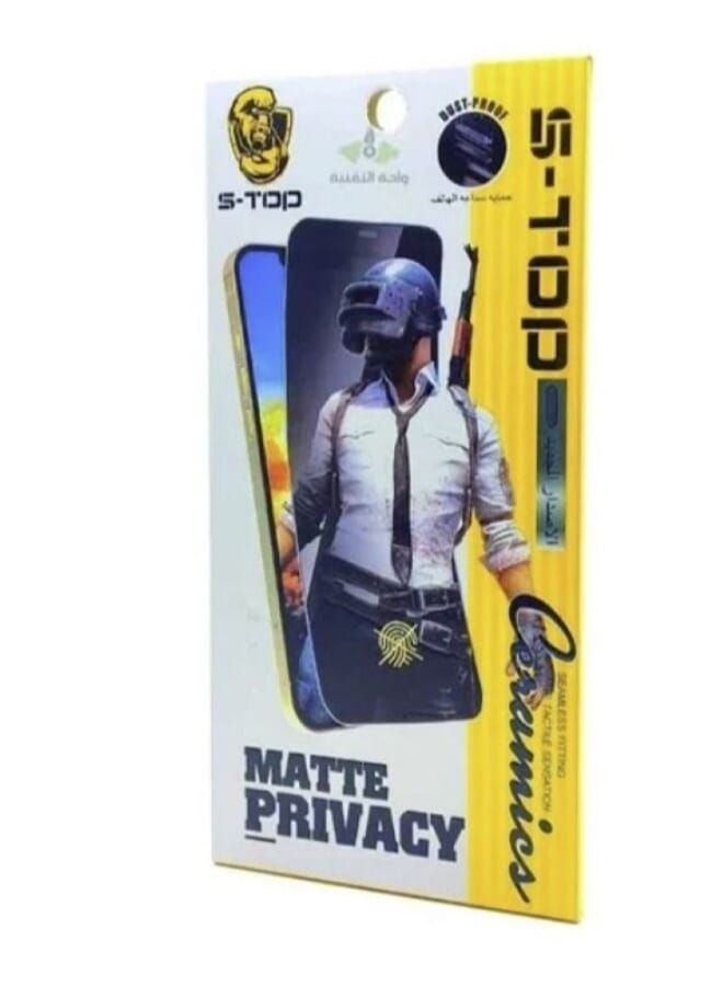 S-TOP Ceramic screen protection against fingerprints supports privacy for iPhone 13 mini Black - Image 1