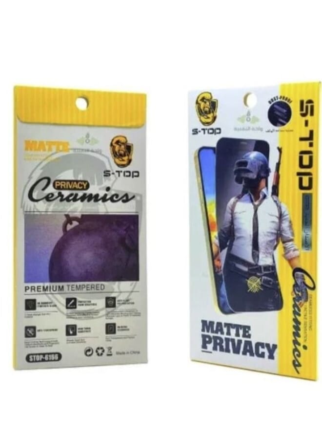 S-TOP Ceramic screen protection against fingerprints supports privacy for iPhone 13 mini Black - Image 2