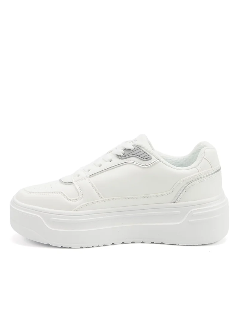 يو اس بولو اسن Women's  White Low-Top Sneakers - Style that Moves, Comfort that Lasts