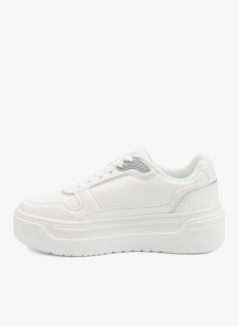 U.S. Polo Assn. Women's  White Low-Top Sneakers - Style that Moves, Comfort Shoes that Lasts - Image 3