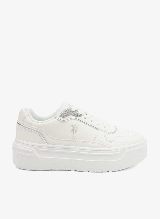 U.S. Polo Assn. Women's  White Low-Top Sneakers - Style that Moves, Comfort Shoes that Lasts - Image 1