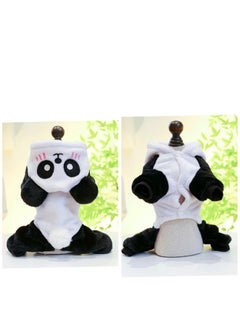 A.M Panda Cartoon Dog And Cat Suit Winter Autumn Plush Pet Overalls Dog Pant Dog Onesie Soft Puppy Clothes for Small Medium Large Dogs and Cats  - Image 3