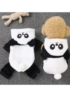 A.M Panda Cartoon Dog And Cat Suit Winter Autumn Plush Pet Overalls Dog Pant Dog Onesie Soft Puppy Clothes for Small Medium Large Dogs and Cats  - Image 4
