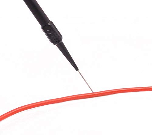Bstenky 15pcs Test Back Probe Pin,0.7mm on-Destructive Pin Test Probes Pin Insulation Piercing Needle Multimeter Test Probe for 4mm Banana Plug - Image 4