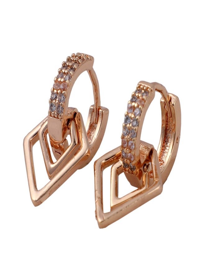 SHANKHRAJ MALL® Designer Gold Plated Stud Earrings for Women and Girls-10065