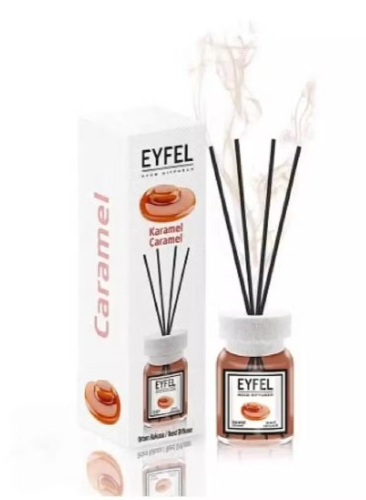 آيفيل معطر جو "آيفل" (EYFEL) برائحة الكراميل (موزع عطر بالأعواد) - 120 مل - Image 1