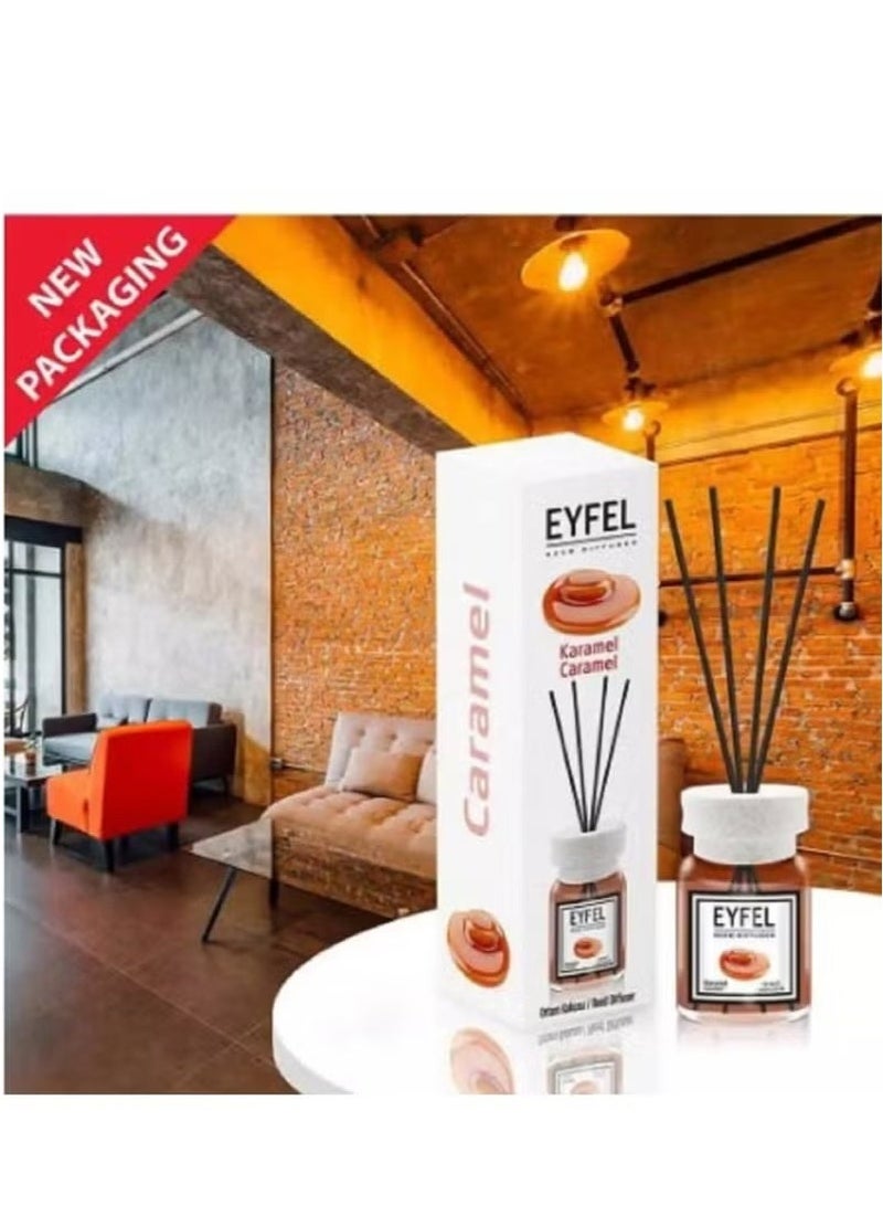 آيفيل معطر جو "آيفل" (EYFEL) برائحة الكراميل (موزع عطر بالأعواد) - 120 مل - Image 2