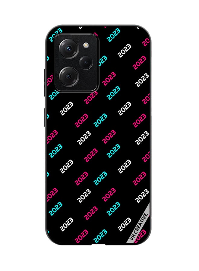 VR CREATIVE Protective Case Cover For Xioami Pcoo X5 Pro Creative Concept Of 2023 Happy New Year Design Multicolour - Image 1
