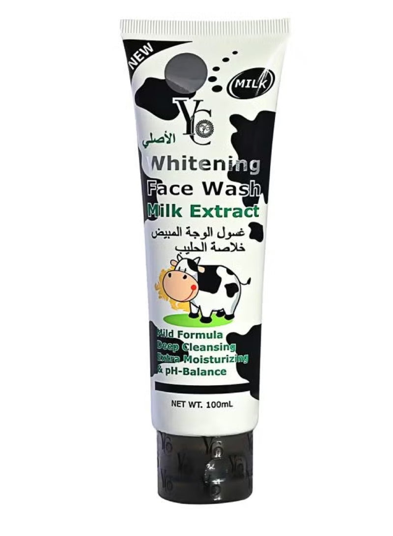 واي سي غسول الوجه المبيض بخلاصة الحليب 50ملليلتر