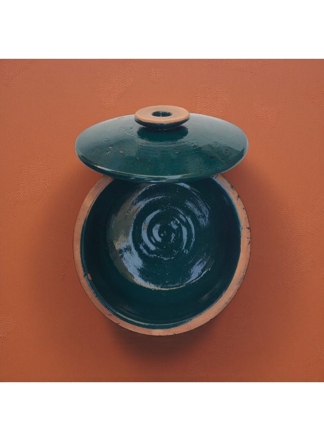 color zone pottery A 22cm earthenware and ceramic pot, safe for use in ovens and microwaves. - Image 2