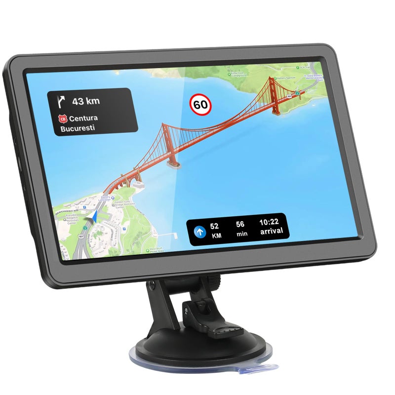 JOGANVE Car GPS Navigation GPS Navigation for Truck RV Car9 inch Trucker GPS for Semi Truck 2025 Map TurnbyTurn DirectionsFree Update Map - Image 2