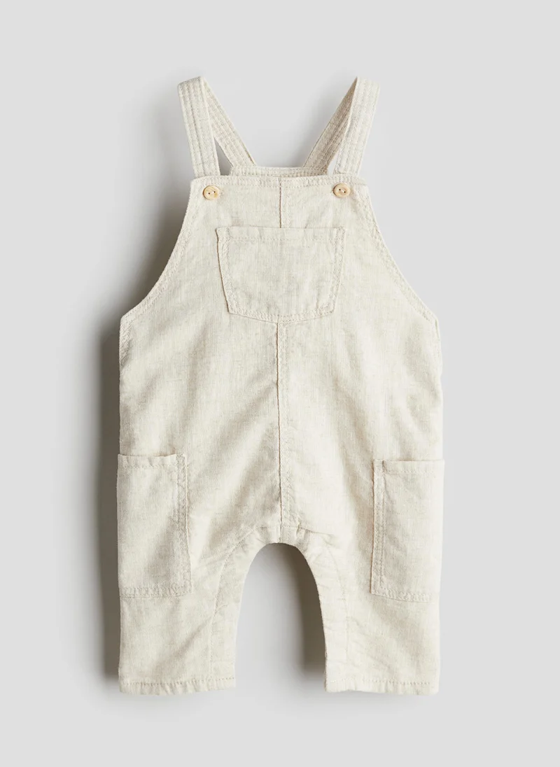 اتش اند ام Linen-Blend Dungarees