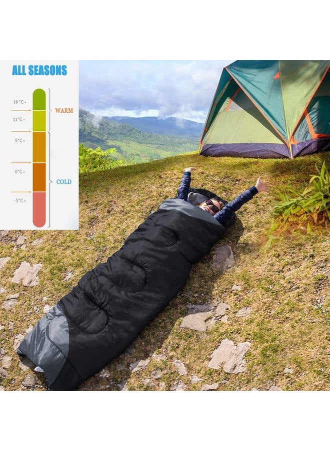 tuphen Sleeping Bags for Adults Kids Boys Girls Backpacking Hiking Camping Microfiber Liner, Cold Warm Weather 4 Seasons Winter, Fall, Spring, Summer, Indoor Outdoor Use, Lightweight & Waterproof - Image 3