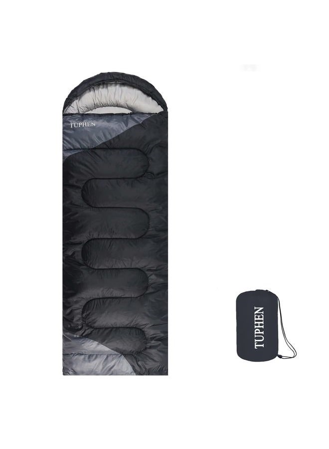 tuphen Sleeping Bags for Adults Kids Boys Girls Backpacking Hiking Camping Microfiber Liner, Cold Warm Weather 4 Seasons Winter, Fall, Spring, Summer, Indoor Outdoor Use, Lightweight & Waterproof - Image 1