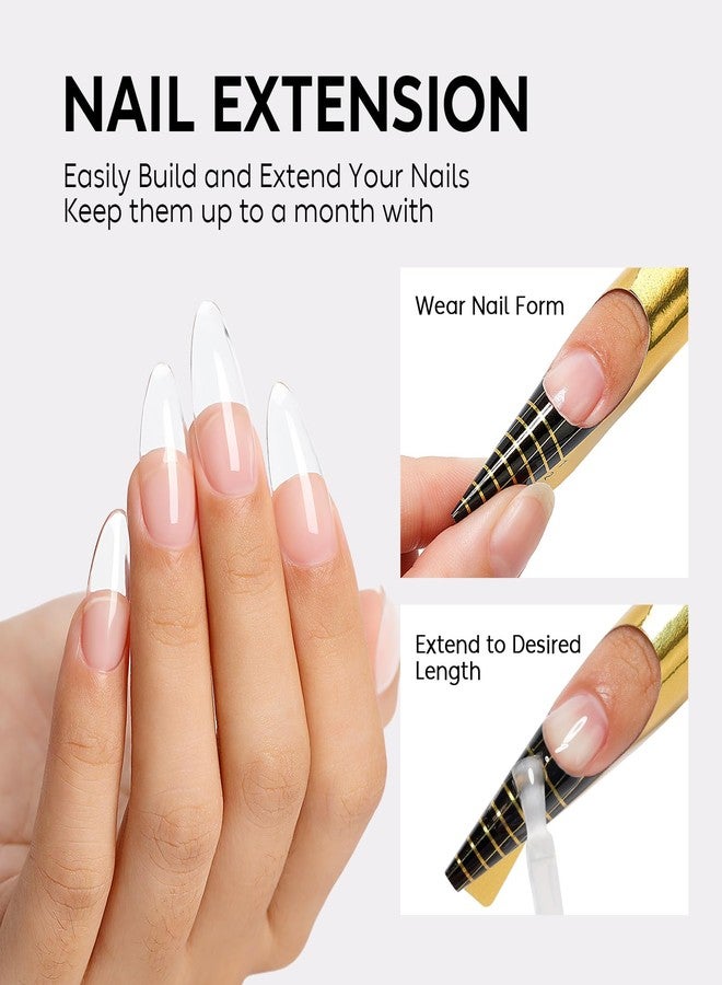 Nicedeco Builder Nail Gel 15ML Clear Base Gel 8 in 1 Strengthener Hard Gel Builder Extension Nail Art Design-009 - Image 4