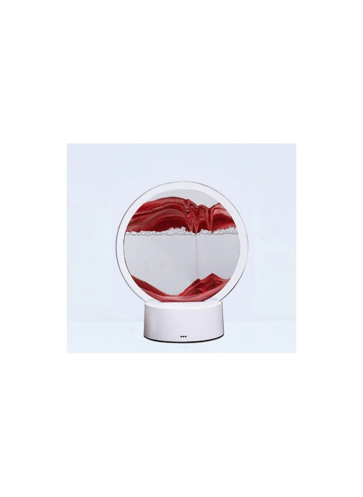 Generic 3D Hourglass Lamp - A modern, elegant design for home and office decor. Aesthetic and stylish, perfect for gifts and special occasions. Color:red  - Image 1