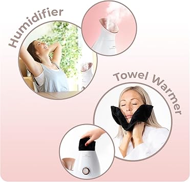 STYLPRO 4in1 Steamer Face Steamer Aromatherapy Diffuser Humidifier and Towel Warmer Ionic Face Mist for Deep Cleaning Luxury Home Spa Unclogs Pores - Image 3