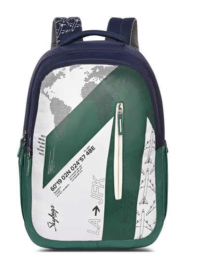 Skybags Atlas 02 School Backpack (H) Green