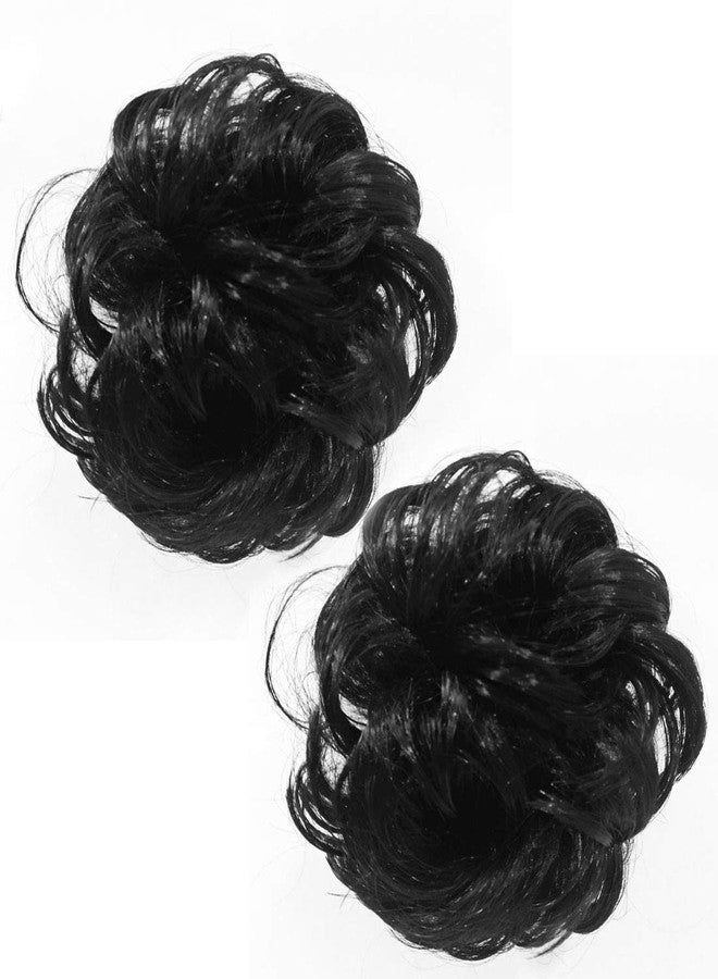 Maahal™ Set of 2, Funky Clutcher Hair Extension Hair Accessory Set (Black) - Image 1