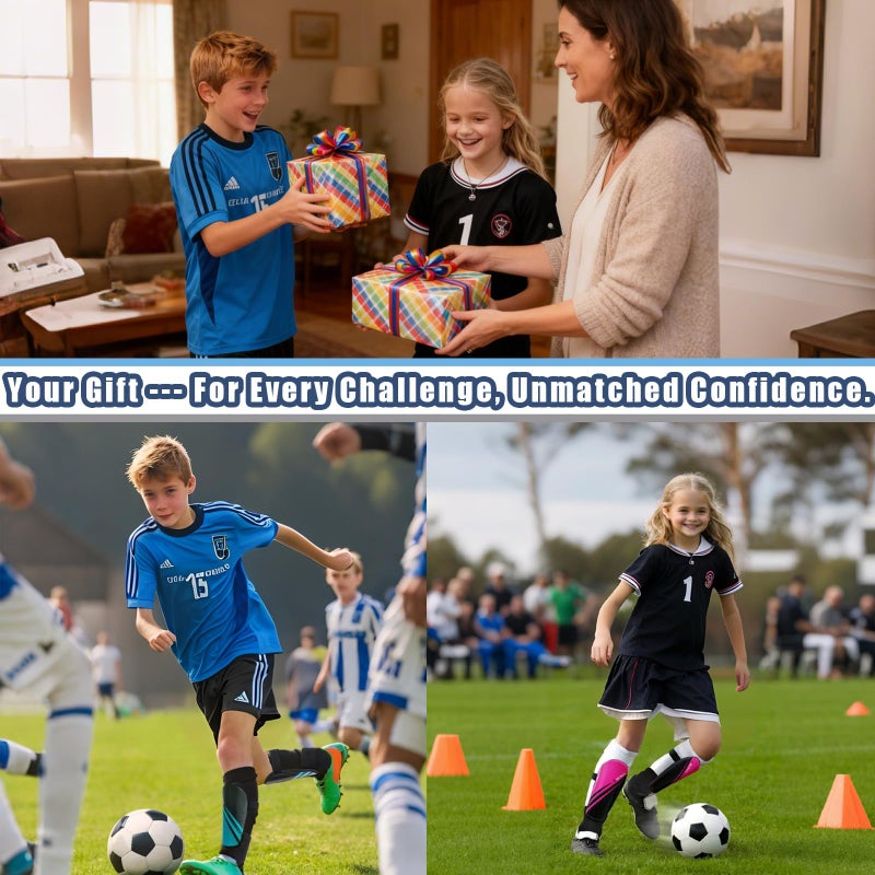 newox Soccer Shin Guards Kids Youth Toddler - Shin Pads Protection Boys Shin Guards Soccer Youth - Soccer Shin Guards for Kids 3-15 Years Old Girls Boys - Image 5