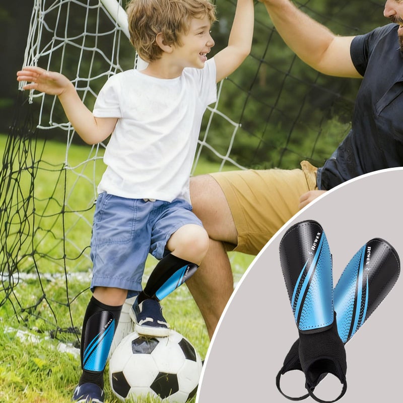 newox Soccer Shin Guards Kids Youth Toddler - Shin Pads Protection Boys Shin Guards Soccer Youth - Soccer Shin Guards for Kids 3-15 Years Old Girls Boys - Image 3