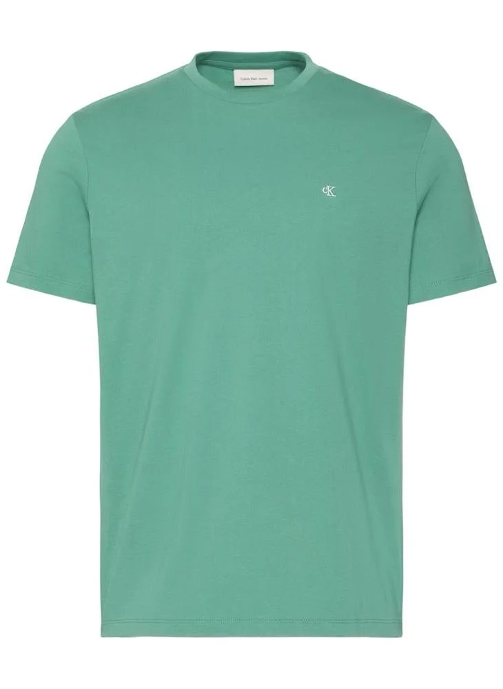 Calvin Klein Jeans  Monogram Embroidery T-Shirt for Men | Best Price UAE