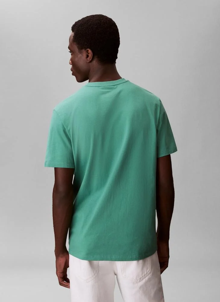 Calvin Klein Jeans  Monogram Embroidery T-Shirt for Men | Best Price UAE