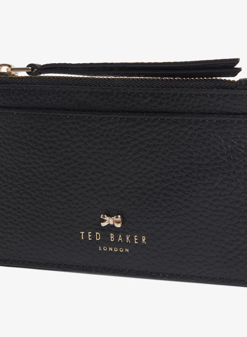 Ted Baker BLACK Bow Detail Zip Card Holder for Women | Best Price UAE