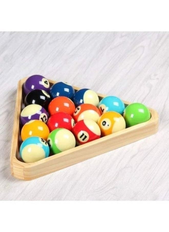 ACLIX Wood Billiard Triangle Rack 8-Ball Triangle Billiards, 8-Ball Rack, Hardwood Triangle, Holds Standard  - Image 2