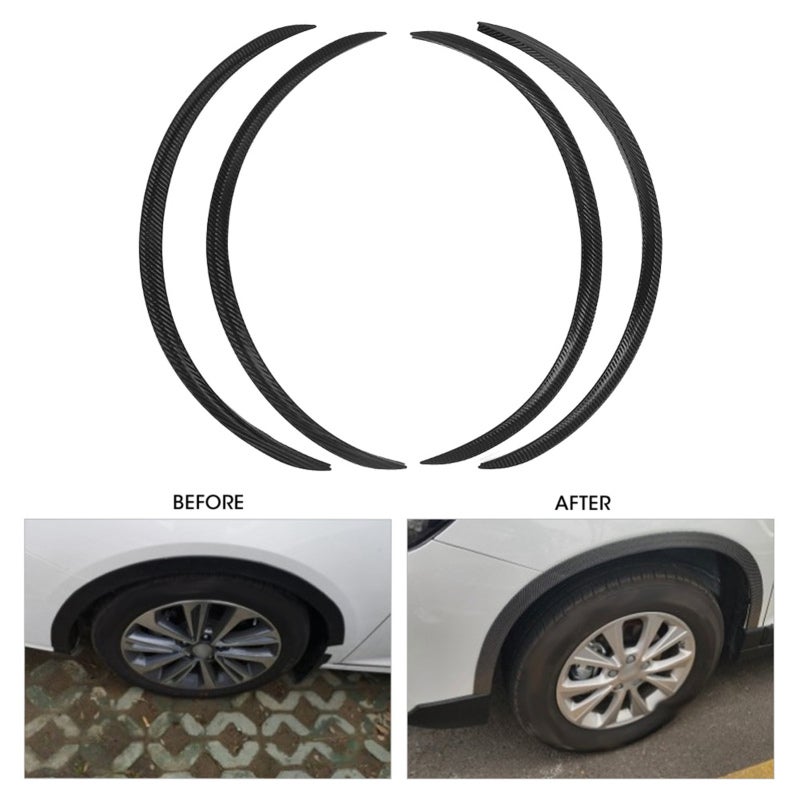 Car Wheel Protector: Black ABS Material, Shock-absorbing & Anti-scratch - High Strength & Durable Wheel Eyebrow Protector for Universal Car Trim Decoration & Mud Dirt Prevention - Image 5