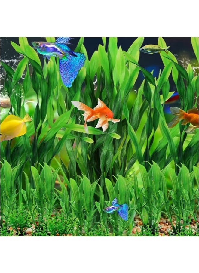 OMEVE 10pcs Artificial Seaweed Tall Water Plants for Aquarium Lifelike Decor Fish Tank Plants Aquarium Plant Decorations 31cm Green  - Image 5