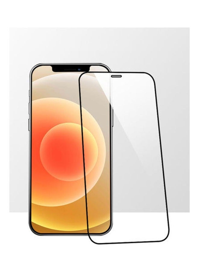 BORTONY Tempered Glass Screen Protector For Apple 12 Pro Max Black/Clear - Image 2