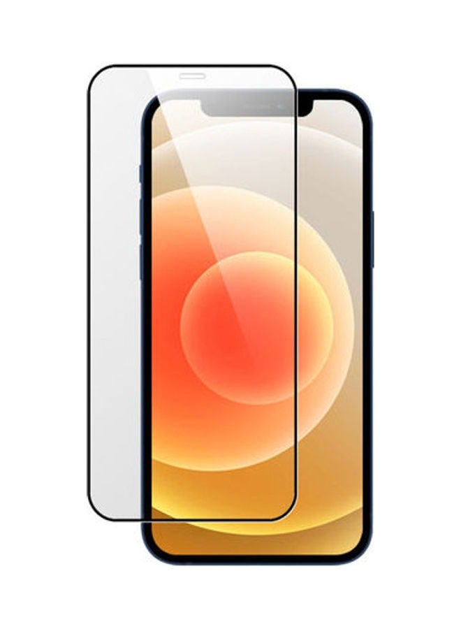 BORTONY Tempered Glass Screen Protector For Apple 12 Pro Max Black/Clear - Image 1