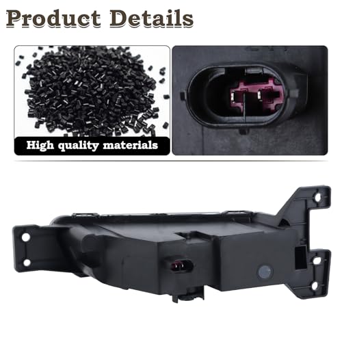 KAMDKI Right Passenger Side LED Fog Light Compatible for 2017-2022 Jeep Grand Cherokee 2014-2022 Dodge Durango Front Bumper Light With Bulbs Assembly RH 68275510AC - Image 4