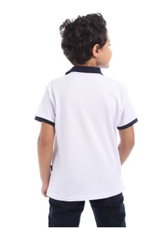 ماستر جينز تيشيرت كاجوال بايسك بنمط سادة بياقة بولو  - Image 3