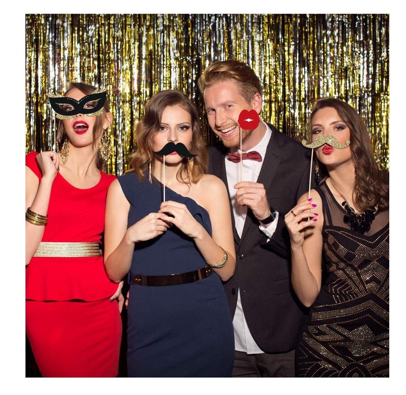 Festiko® 30 Pcs 40th Birthday Photo Booth Props, 40th Birthday Decorations, 40th Birthday Party Supplies - Image 4