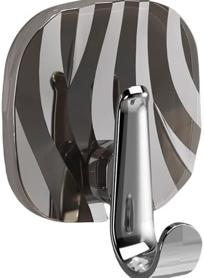 خطافات لاصقة فضية 4 قطع بدون ثقب ولا تترك أثر خطافات بلاستيكية قوية للمطبخ - Image 1