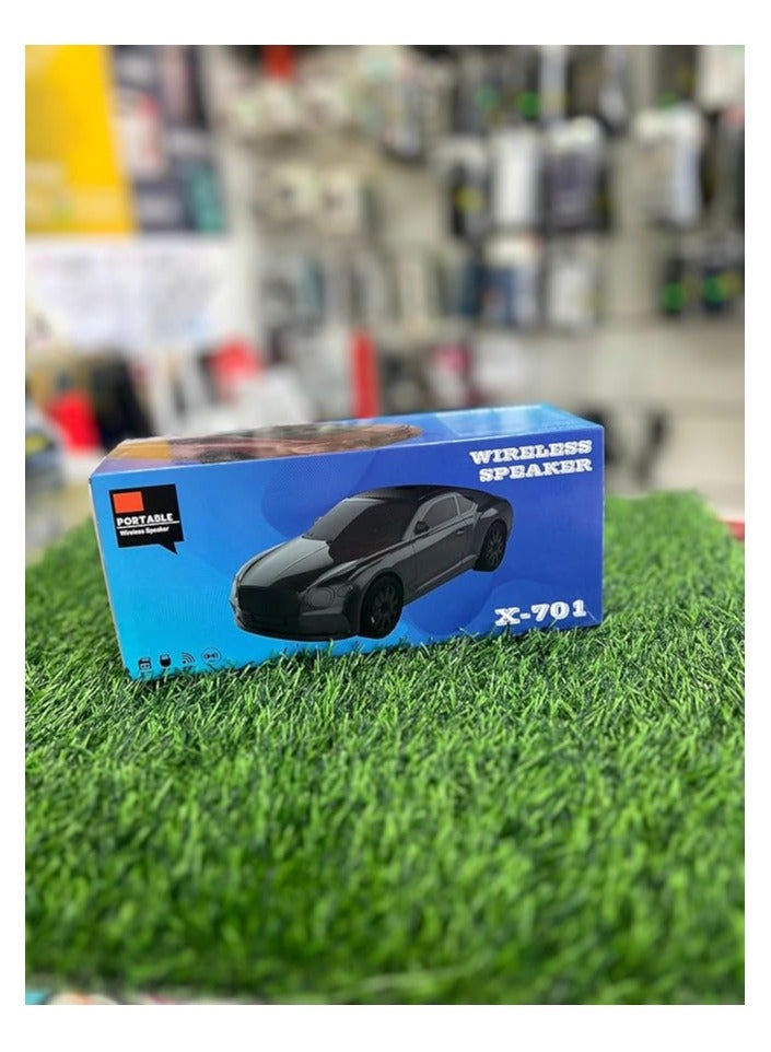 Portable X-701 Car-Shaped Wireless Bluetooth Speaker, Black