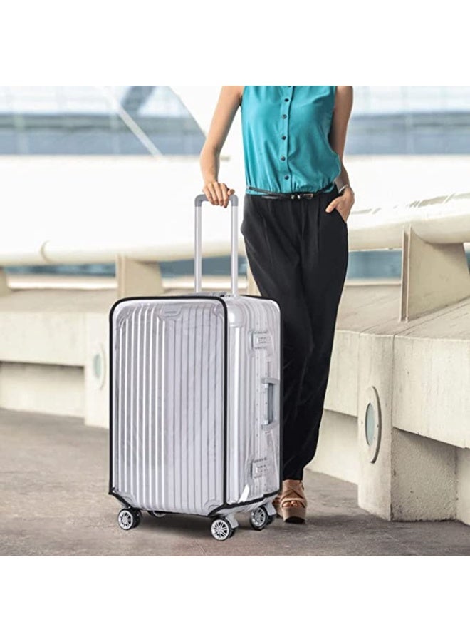 Magic Park 3pcs Luggage Cover Sets Suitcase Protector PVC Cover Travel Luggage Transparent Protector Cover Fit with 20 Inches, 24 Inches, 28 Inches - Image 5