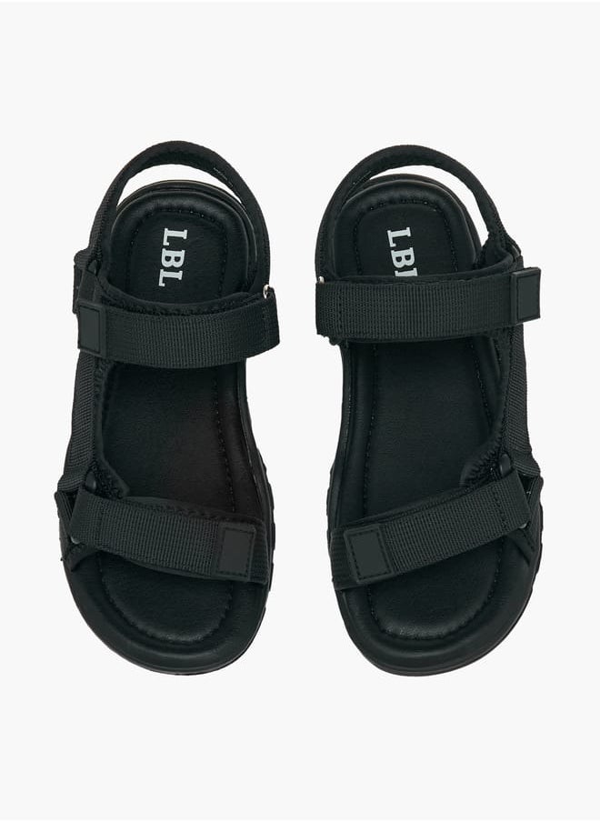 LBL by Shoexpress - Boys Textured Sandals With Hook And Loop Closure - Image 1