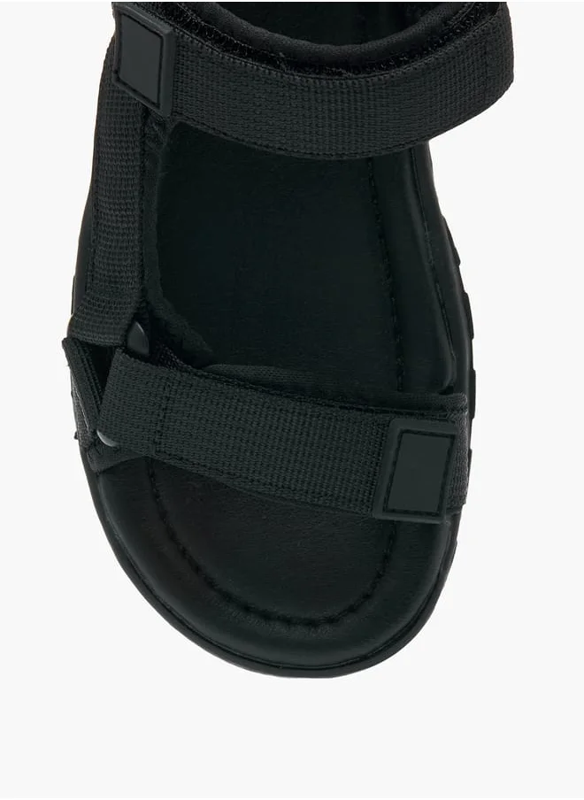 ال بي ال من شو اكسبرس Boys Textured Sandals With Hook And Loop Closure