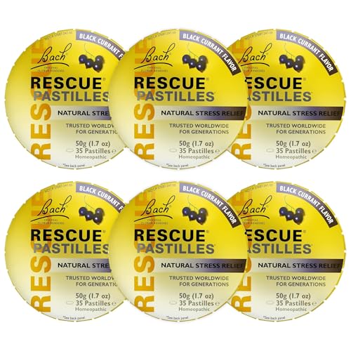 RESCUE Bach Rescue Pastilles Blackcurrant 50 g Pack of 6 - Image 2