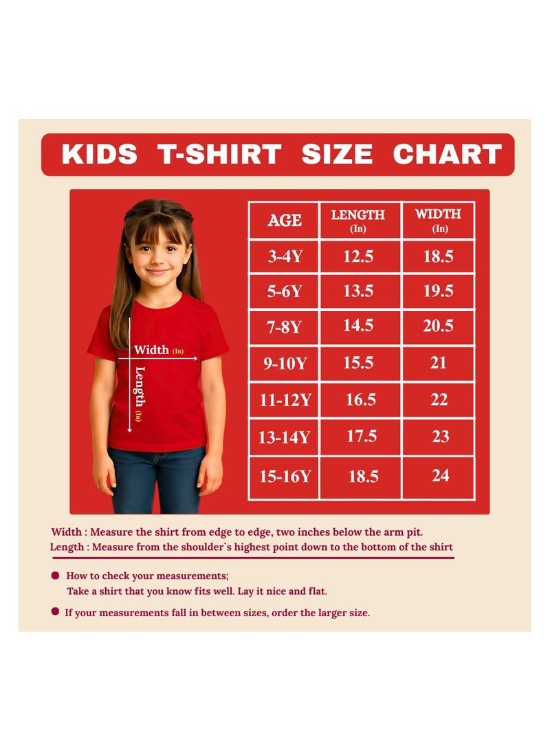 برينت شوب فور مي تي شيرت أحمر للأطفال من Christmas Emoji للفتيات - تي شيرت من القطن الناعم برقبة دائرية وأكمام قصيرة مع وجه مبتسم - رائع للحفلات - Image 2