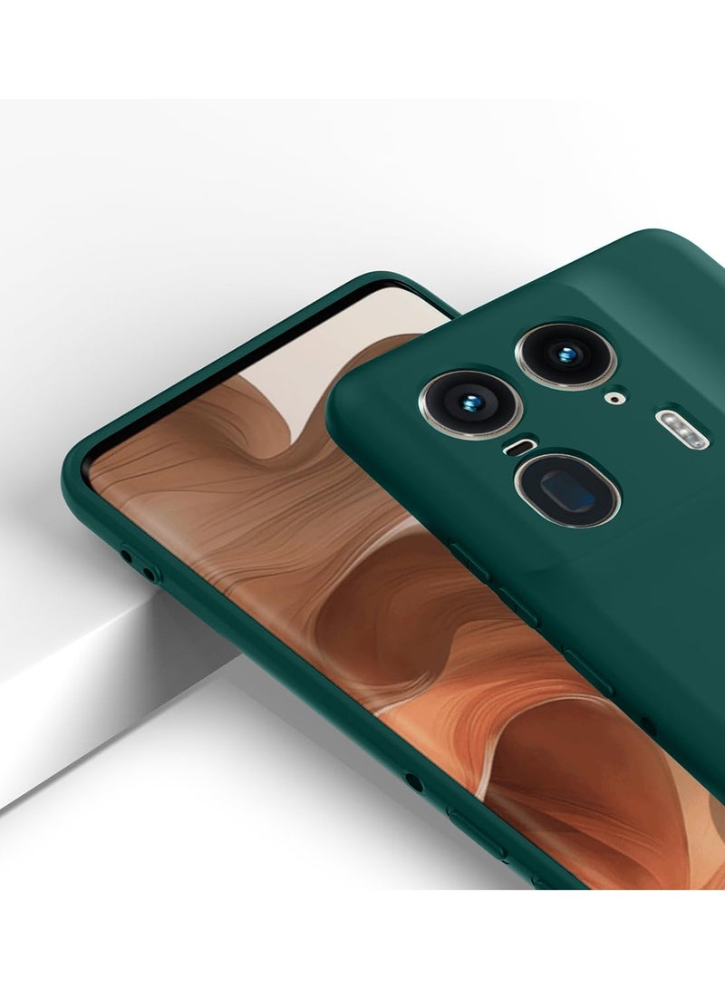 Wtech Motorola Edge 50 Ultra 5G 2024 Premium Soft Liquid Silicone Case Cover - Dark Green - Image 5