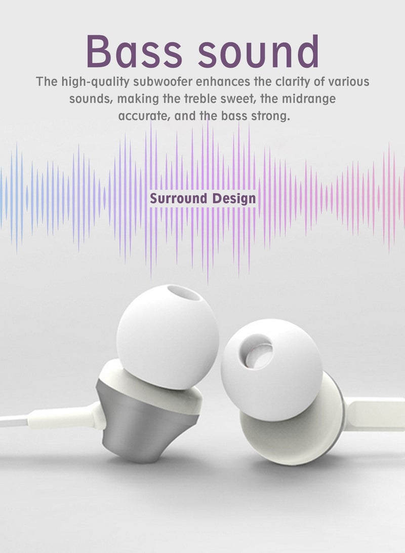 Lightning Connector Wired In-Ear Headphones for iPhone White
