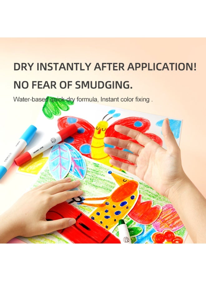 Mideer Refillable Silky Crayon Refills 12 Colors – Replacement Pack for Kids Silky Quick Dry Crayons, Smooth Coloring Refill Set for Preschool Art Supplies Age 3+ - Image 5