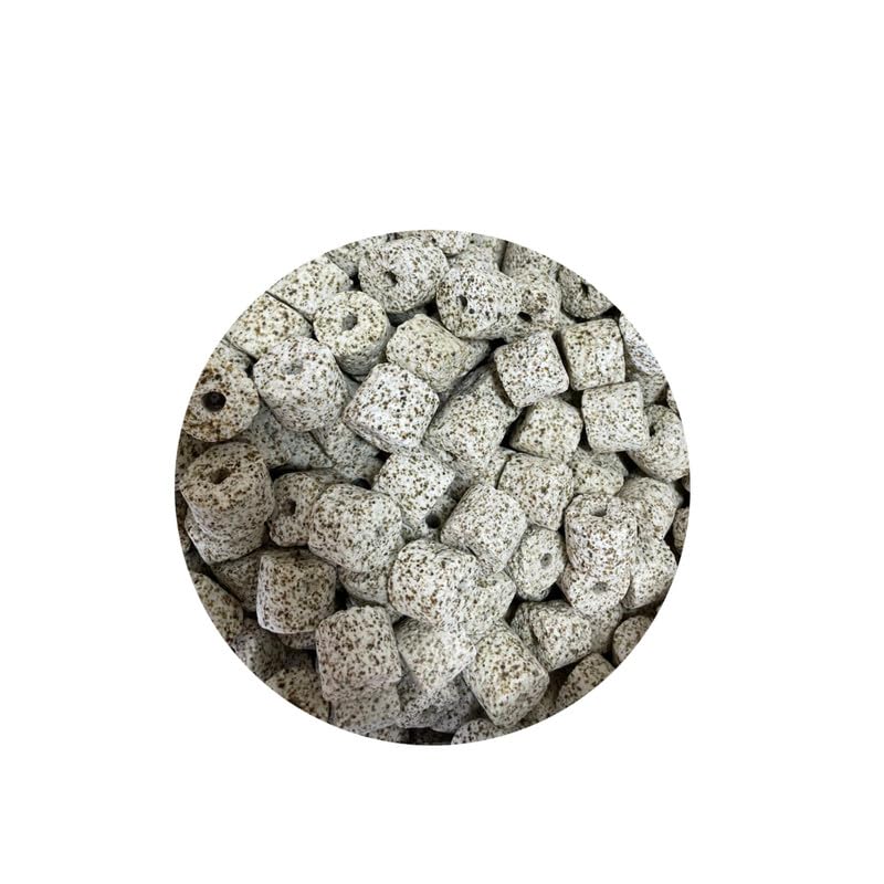 colourful - Filter Media for Aquarium | Improved Water Quality and Healthy Fish Tanks | Grey Bacterial Rings, 250g, Free Net Bag - Image 1